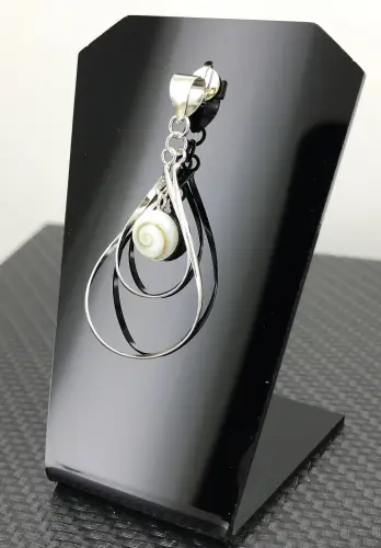 Pendentif Oeil de Sainte Lucie en Argent 925 forme Spirale 