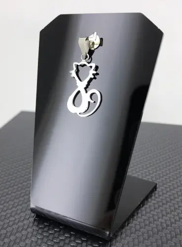 Pendentif Chat en Argent 925/1000 - 20 mm 