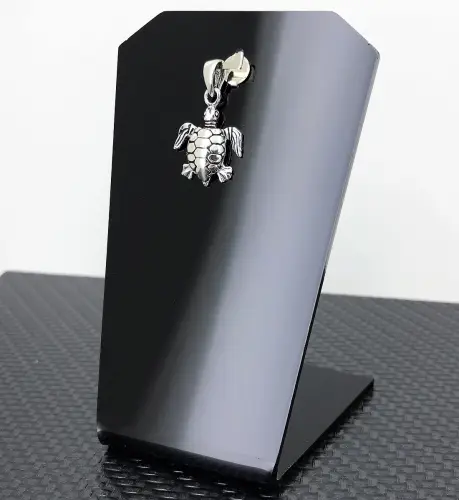 Pendentif Tortue en Argent 925 - 15 mm. 