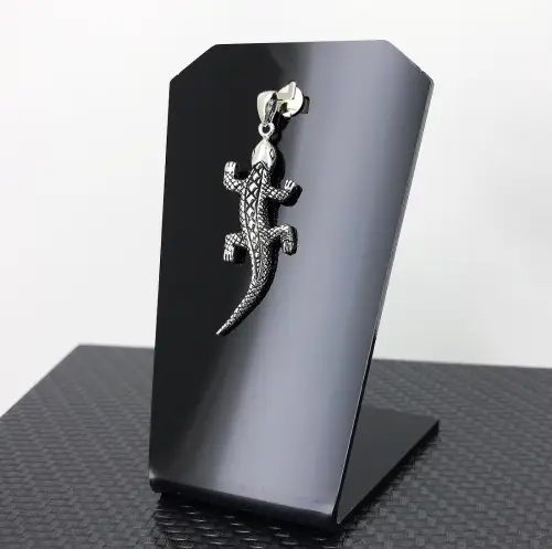 Pendentif Grand Gecko en Argent 92.5 