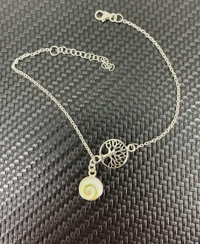 Bracelet Arbre de Vie et Oeil de Sainte Lucie en Argent. 