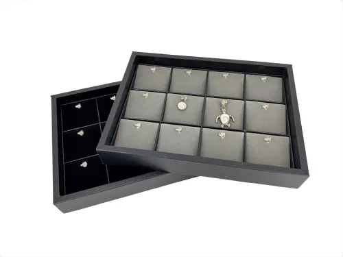 Plateau Bijoux Feutrine pour présentation Pendentifs 